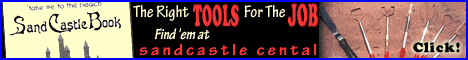 sand castle book/tools banner